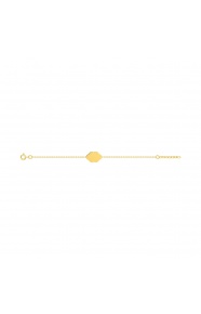 Pulsera infantil chapada en oro, nube
