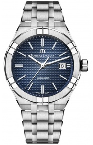 Maurice Lacroix Aikon Automatic ∅42 mm - 20 ATM, Esfera azul, Brazalete de Acero.
