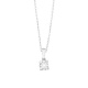 Colgante solitario de oro blanco de 18K con diamante central 0,52 Ct. Certificado GIA (G-SI2). Edición Limitada