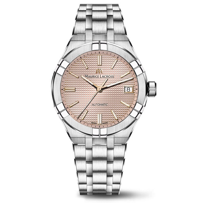 Maurice Lacroix Aikon Automatic Date ∅39 mm - 20 ATM, Esfera crudo, Brazalete de Acero