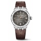 Maurice Lacroix Aikon Automatic Venturer ∅39 mm - 20 ATM, Esfera gris indices oro rosa, Brazalete de piel marrón