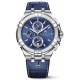 Maurice Lacroix Aikon Quartz Chronograph ∅43,5 mm - 10 ATM, Esfera azul, Brazalete de piel azul.