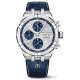 Maurice Lacroix Aikon Automatic Chronograph ∅44 mm - 20 ATM, Esfera gris/azul, Brazalete de piel azul