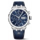 Maurice Lacroix Aikon Automatic Chronograph ∅44 mm - 20 ATM, Esfera azul, Brazalete de Acero + Brazalete de piel Azul