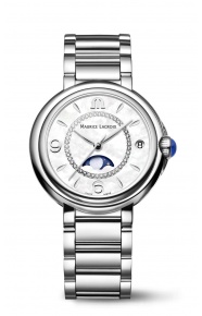 Maurice Lacroix Fiaba Moonphase ∅32 mm - 3 ATM, Esfera nácar blanco, brazalete de acero