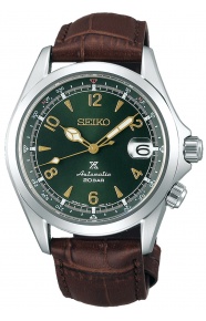 Seiko Prospex Alpinist Automático ∅39,5 mm - 200M, Esfera verde, correa de piel marrón