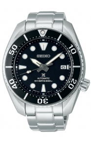 Seiko Prospex Diver's Sumo Automático 6R ∅45 mm - 200M, Esfera negra, bisel negro, brazalete de acero
