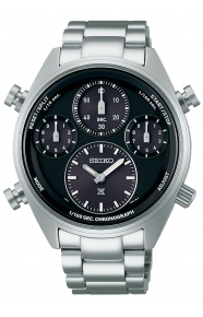 Seiko Prospex Speedtimer Solar Crono 8A50 ∅42 mm - 100M, Esfera negra, brazalete de acero