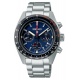 Seiko Prospex Speedtimer Crono Solar ∅39 mm - 100M, Esfera azul, bisel negro, brazalete de acero