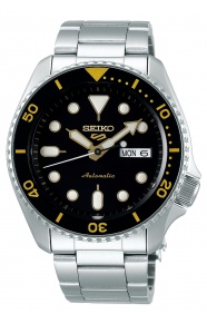 Seiko 5 Sports Automático ∅42,5 mm - 100M, Esfera negra, acero