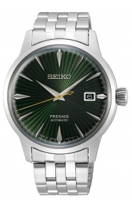 Seiko Presage Cocktail Automático 4R35 ∅40,5 mm - 50M, Esfera verde, brazalete de acero