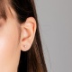 Pendientes de oro blanco y diamantes con montura de 4 garras | Selecciona el quilataje que desees