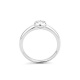 Anillo de compromiso de oro blanco con diamante engaste en chatón | Selecciona el quilataje que desees