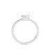 Anillo solitario de compromiso de oro blanco 18K con diamante central en chatón | Selecciona el diamante que desees