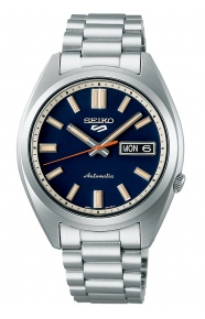 Seiko 5 Sports SNXS Style ∅37,4 mm - 100M, Esfera azul, brazalete de acero