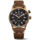 Maurice Lacroix PONTOS S Diver Bronze ∅42 mm - 30 ATM Esfera negra, Brazalete de piel marrón. Edición Limitada