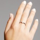 Anillo solitario de compromiso de oro blanco de 18K con diamante central en 4 garras de 0,20 quilates