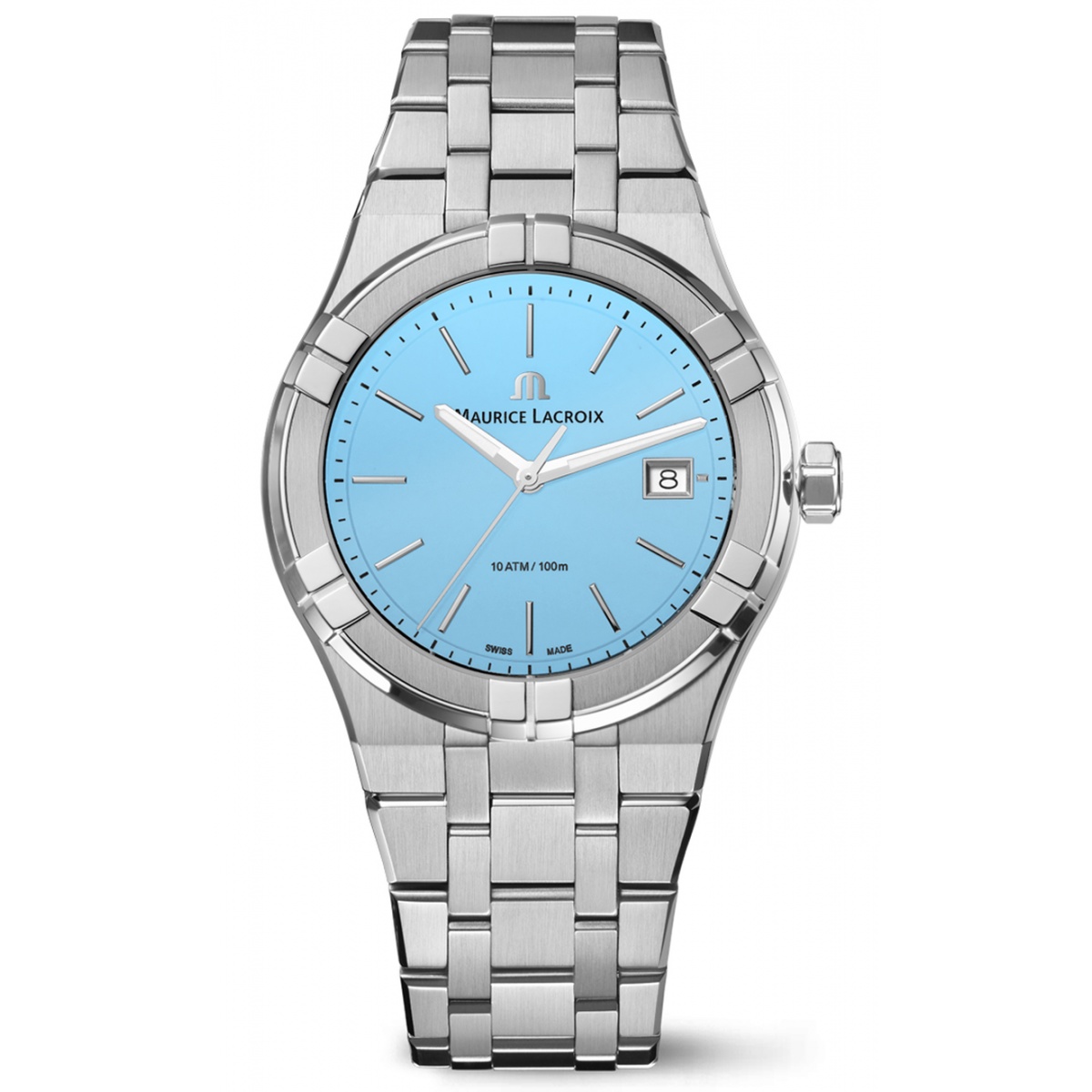 Maurice Lacroix Aikon Quartz Colours Edition ∅40 mm - 10 ATM Esfera azul, Brazalete de Acero