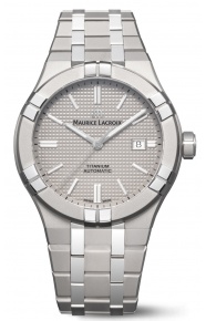 Maurice Lacroix Aikon Automatic Titanium ∅42 mm - 20 ATM, Esfera gris, Brazalete de acero