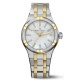 Maurice Lacroix Aikon Quartz ∅35 mm - 10 ATM, Bicolor PVD Oro amarillo, Esfera Nácar, Brazalete de Acero