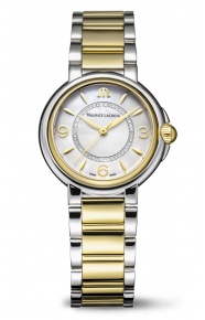 Maurice Lacroix Fiaba Date ∅32 mm DUOTONE - 3 ATM, Esfera nácar, brazalete de acero y oro PVD oro amarillo