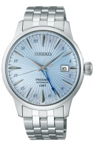 Seiko Presage Cocktail esfera ezul automático ∅40,5 mm - 50M, Esfera azul, brazalete de acero