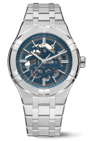 Maurice Lacroix Aikon Automatic SKELETON ∅42 mm - 20 ATM, Esfera azul, brazalete de acero
