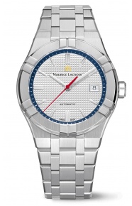 Maurice Lacroix Aikon Automatic POND REVIEW EDITION ∅39 mm - 20 ATM, Esfera gris, brazalete acero + caucho blanco