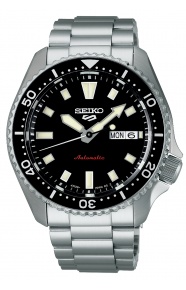 Seiko 5 Sports SKX Street Style ∅42,5 mm - 100M, Esfera naranja, brazalete de acero