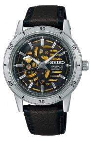 Seiko Presage Style60's Skeleton 4R72 Negro ∅39,5 mm - 100M