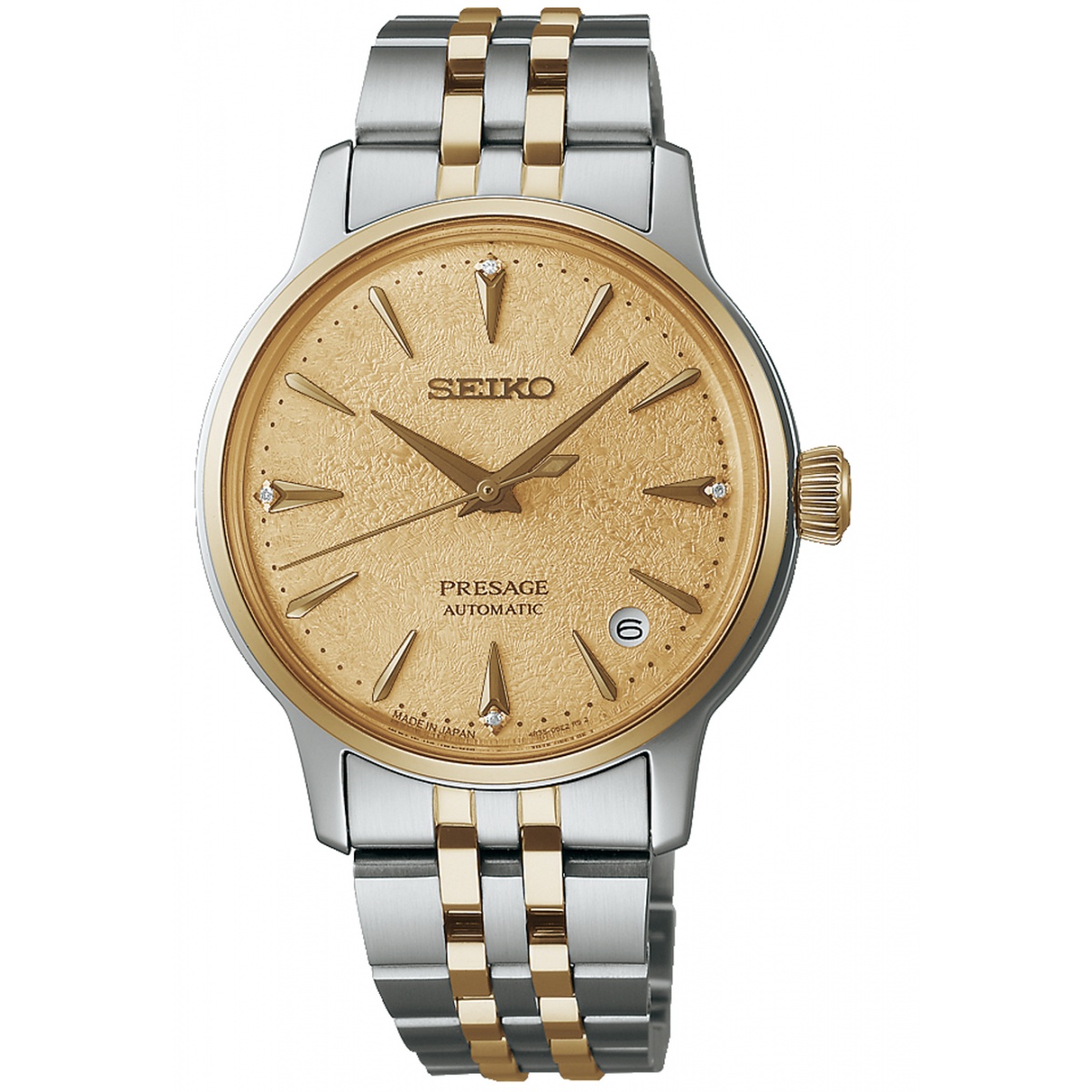 Seiko Presage Cocktail Autom 4R35 esf dorada ∅34 mm - 50M