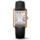 Maurice Lacroix Fiaba Square 24.00 x 34.00 mm - 5 ATM Caja PVD oro rosa, Esfera Plateada, piel negra