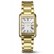 Maurice Lacroix Fiaba Square 24.00 x 34.00 mm - 5 ATM Caja PVD oro amarillo Esfera Plateada, brazalete PVD oro amarillo