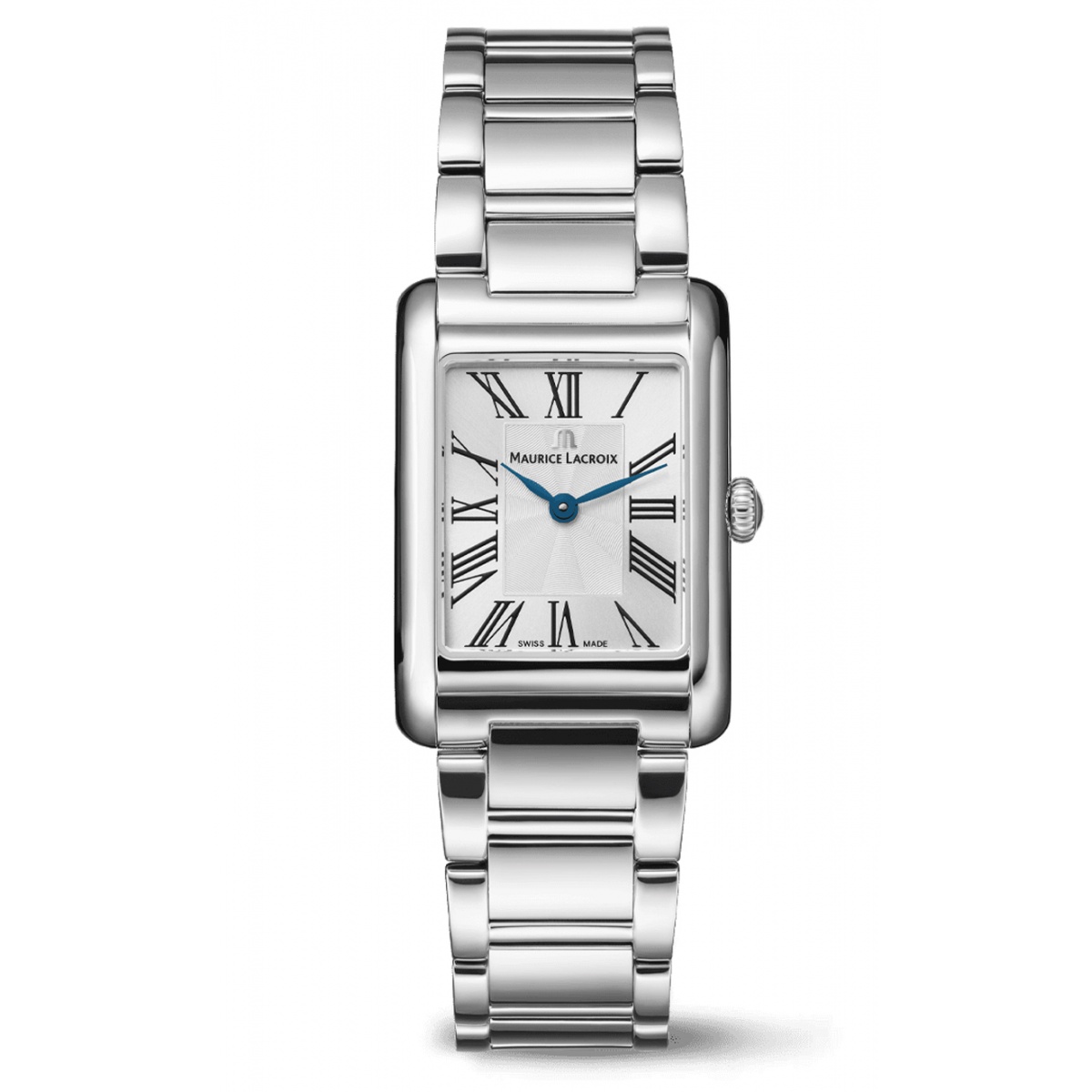 Maurice Lacroix Fiaba Square 24.00 x 34.00 mm - 5 ATM Caja acero Esfera Plateada, brazalete acero