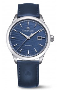 Maurice Lacroix 1975 Automatic Vagues du Jura - 10 ATM, 40MM Esfera azul, piel azul. Edición Limitada