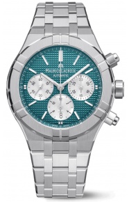 Maurice Lacroix Aikon Automatic Chronograph ∅44 mm - 20 ATM, Esfera verde, Brazalete de acero - Edición Limitada