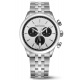 Maurice Lacroix 1975 Quartz Chronograph 40MM - 10 ATM, Esfera plateada y negra, brazalete de acero