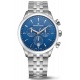 Maurice Lacroix 1975 Quartz Chronograph 40MM - 10 ATM, Esfera azul, brazalete de acero