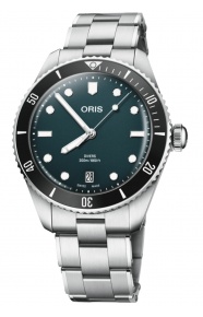 Oris Divers Date 200 M - ∅39 mm, Esfera azul, brazalete de acero