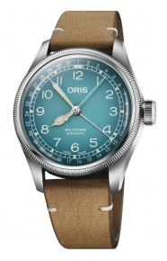 Oris Big Crown X Cervo Volante 50 M - ∅38 mm, Esfera azul, correa de piel