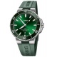 Oris Aquis Date 300 M - ∅43,5 mm, Esfera verde, correa de caucho verde