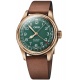 Oris Big Crown Pointer Date 80th Anniversary Edition 50 M - ∅40 mm, Esfera verde, correa de piel marrón