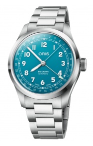 Oris Big Crown Pointer Date 50 M - ∅40 mm, Esfera azul, brazalete de acero