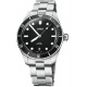 Oris Divers Date 200 M - ∅39 mm, Esfera negra, brazalete de acero y correa adicional de caucho negro