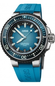 Oris Aquis Pro 4000 M - ∅49,50 mm, Esfera azul, correa de caucho azul
