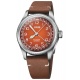Oris Big Crown Cervo Volante 50 M - ∅40 mm, Esfera roja, correa de piel marrón