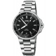 Oris Aquis Date Diamonds 300 M - ∅36,50 mm, Esfera negra, brazalete de acero