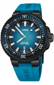 Oris Aquis Pro 1000 M - ∅49,50 mm, Esfera azul, correa de caucho azul