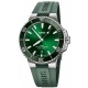 Oris Aquis Date 300 M - ∅41,50 mm, Esfera verde, correa de caucho verde