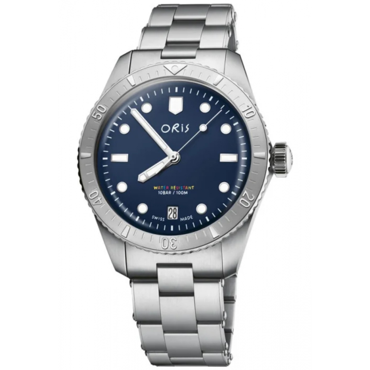Oris Divers LFP Limited Edition 100 M - ∅38 mm, Esfera azul, brazalete de acero